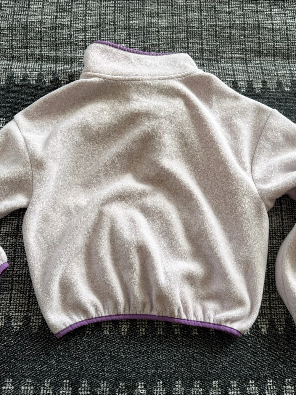 Old Navy Light Lavender Fleece Pullover with Purple Trim